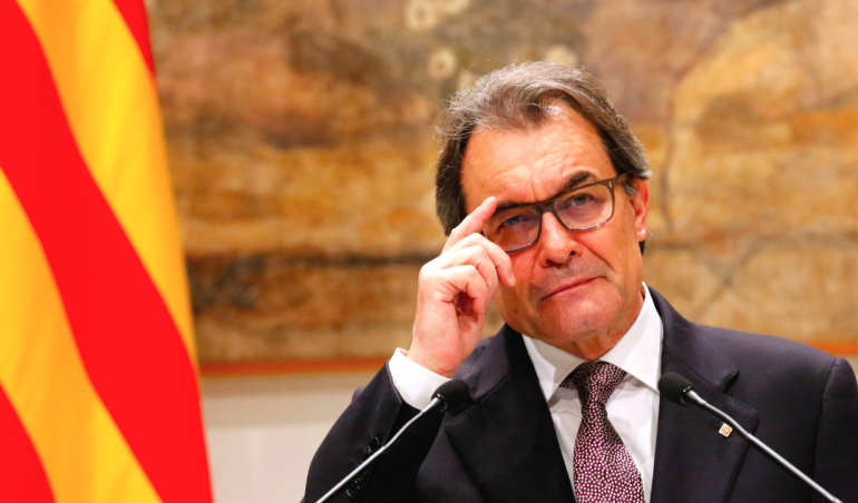 Le président de la Catalogne Artur Mas, partisan de l&#039;indépendance, le 14 janvier 2015, à Barcelone..