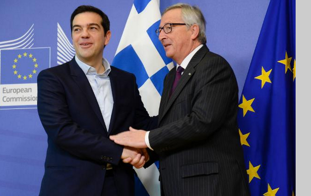 Jean-Claude Juncker et Alexis Tsipras