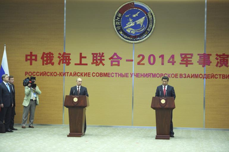 Vladimir Poutine et Xi Jinping à Shangahit le 20 mai.