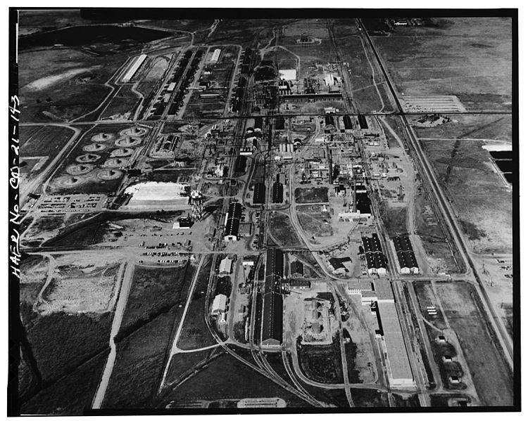 L&#039;usine de Rocky Mountain Arsenal (sud) vers 1970
