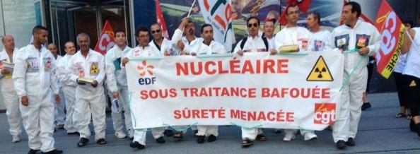 Manifestation des sous-traitants d&#039;EDF