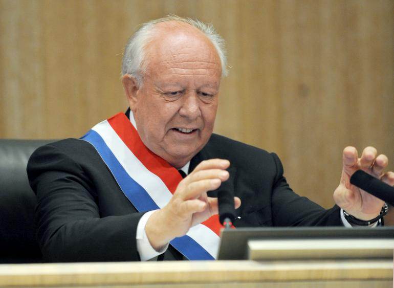 Jean-Claude Gaudin, 74 ans, brigue un quatrième mandat à Marseille.