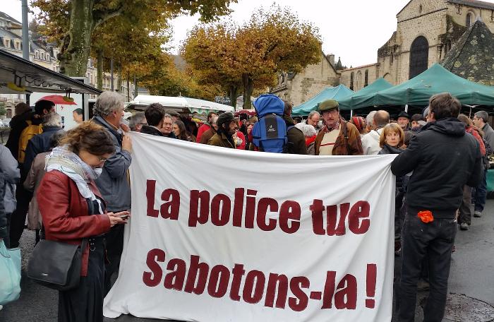 Manifestation à Tulle, le 15 novembre, après la mort de Rémi Fraisse.