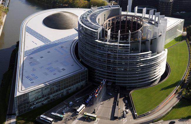 Le parlement européen, à Strasbourg.