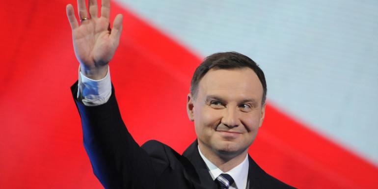 Andrzej Duda, 42 ans, responsable du PiS et élu président en mai 2015.