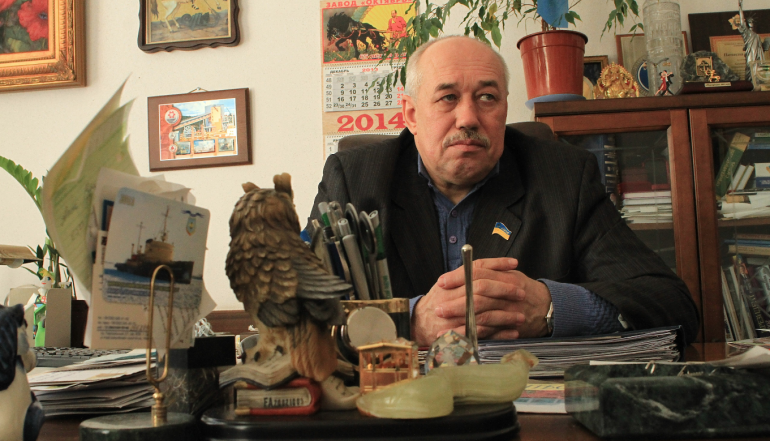 Nikolai Tokarsky, député régional de Marioupol et homme d'Akhmetov. Nikolai Tokarsky, député régional de Marioupol et homme d'Akhmetov.
