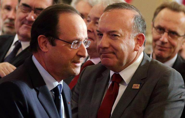 François Hollande et Pierre Gattaz, au mois de janvier.