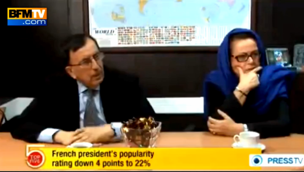 Jean-Claude Martinez et Christine Boutin sur une chaîne iranienne.