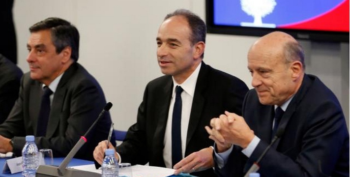 Jean-François Copé, François Fillon, Alain Juppé. Jean-François Copé, François Fillon, Alain Juppé.