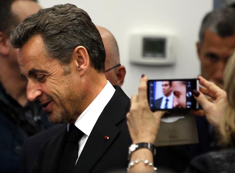 Nicolas Sarkozy à Nice, le 10 mars.