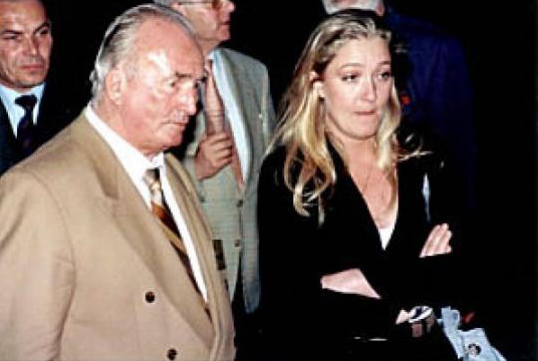 Marine Le Pen avec Franz Schönhuber.