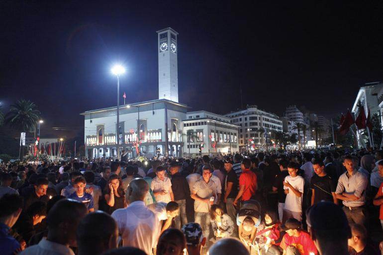 A Casablanca, le 6 août 2013, manifestation contre la libération du pédophile Daniel Galvan