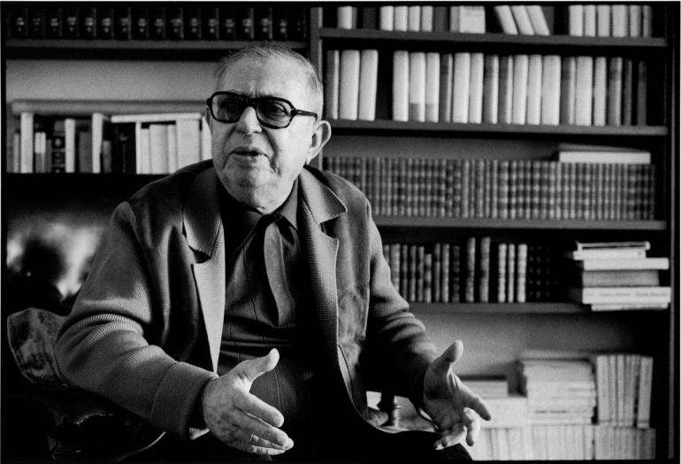 Jean-Paul Sartre, 12 juin 1978, à Paris.