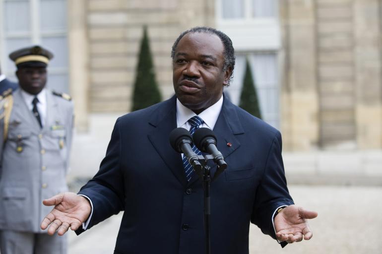 Ali Bongo, en novembre 2009, à l'Elysée. 
