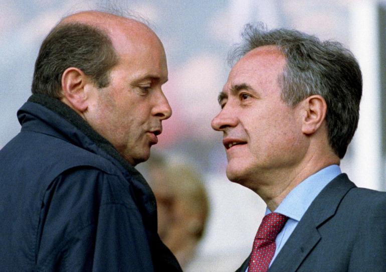 Jacques Toubon avec Jean Tiberi, en 1997.