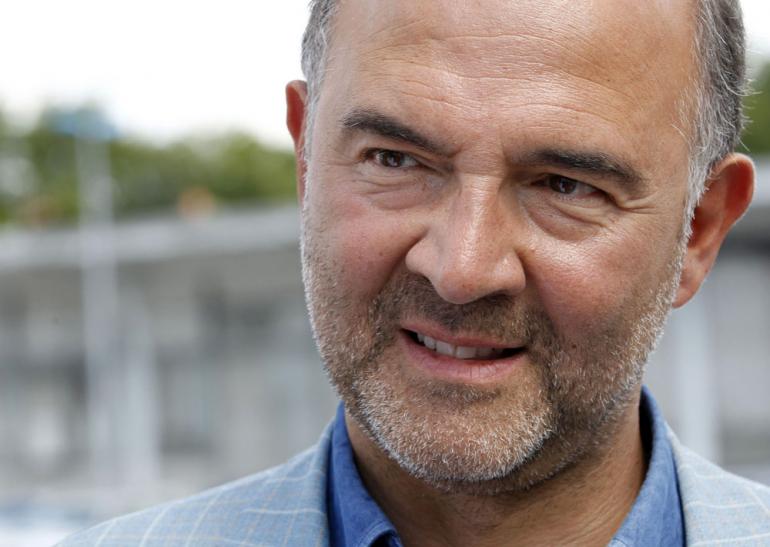 Le commissaire européen et ex-ministre de l&#039;économie français, Pierre Moscovici.