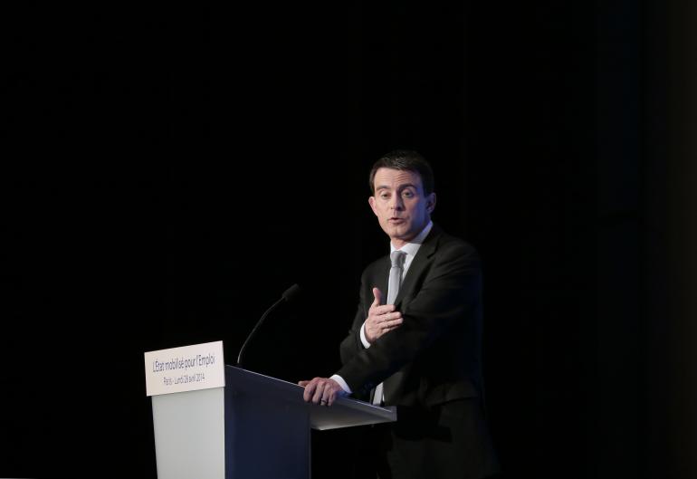 Manuel Valls, le 28 avril 2014