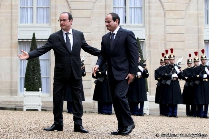 François Hollande et Abdel Fattah al-Sissi en novembre 2014 à l&#039;Elysée