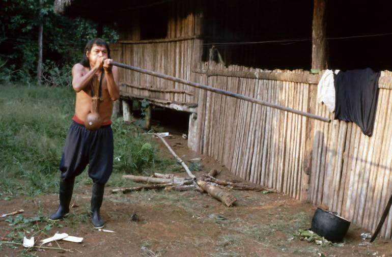 Indien Achuar d&#039;Amazonie