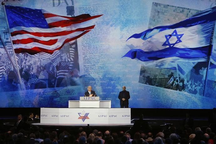 Netanyahou devant l&#039;Aipac, le 2 mars 2015