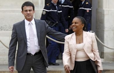Manuel Valls et Christiane Taubira