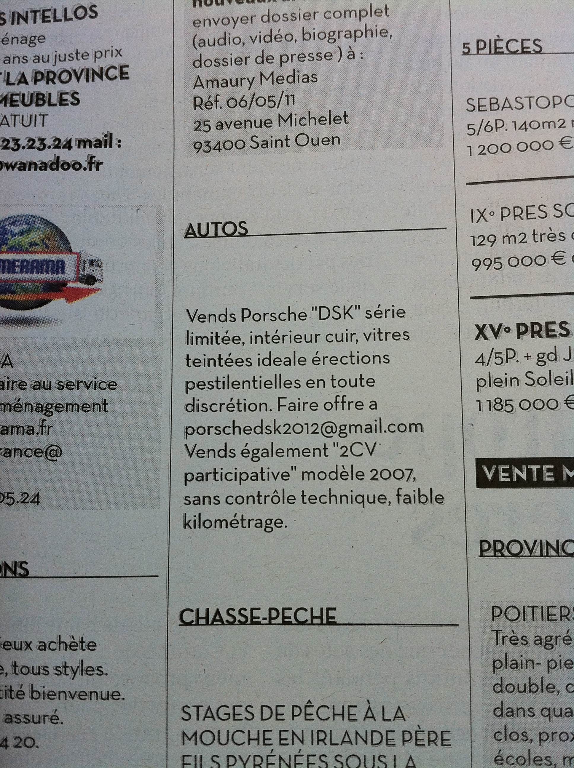 Libération, 12 mai 2011
