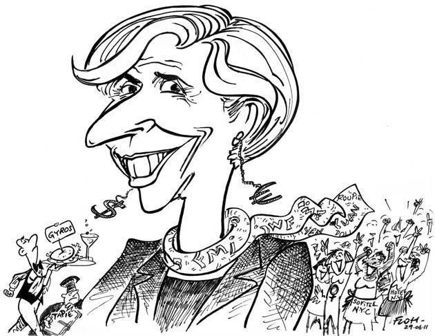 (Mme Lagarde citée dans l'article de Kim Willsher,The Observer, Sunday 29 May 2011)