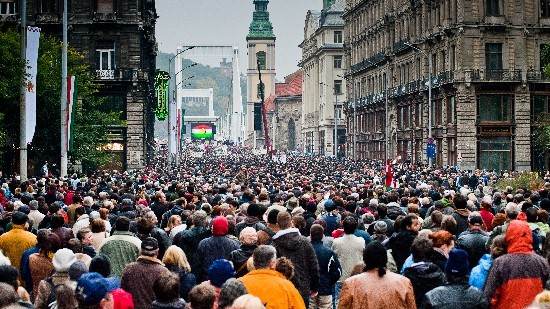 Demonstartion a Budapest le 23 Octobre 2011