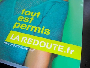 couverture de mon catalogue de la REDOUTE