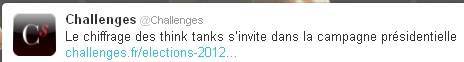 Tweet de Challenges 23 février 2012