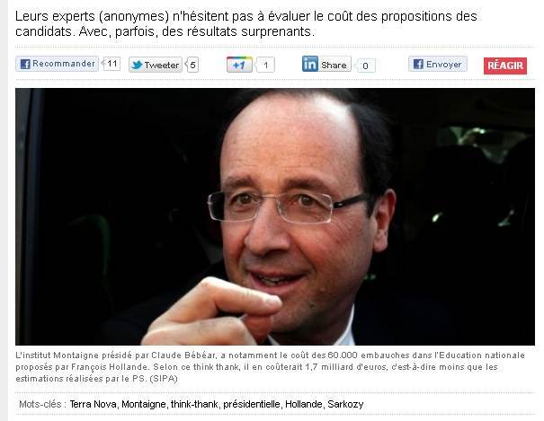"Think Thanks" et programmes économiques jugés par "experts anonymes"