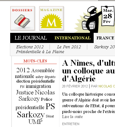 FRANCE - Mots-clés 28 février 2012