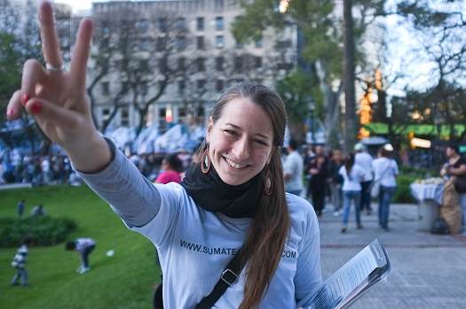 Maria-Sol, une jeune militante pro-Cristina Kirchner
