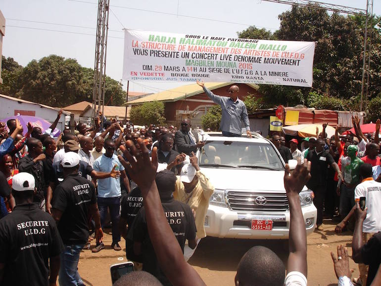 L'opposant Cellou Diallo en campagne. L'opposant Cellou Diallo en campagne.