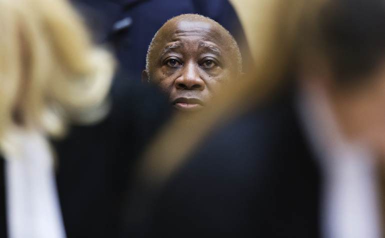 Laurent Gbagbo lors de son audition devant la CPI le 19 février 2013