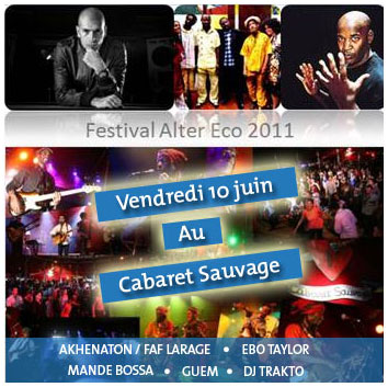 Festival ALTERECO au Cabaret sauvage du 10 juin 2011