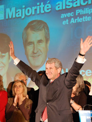 Philippe Richert le 3 mars dernier à Strasbourg.