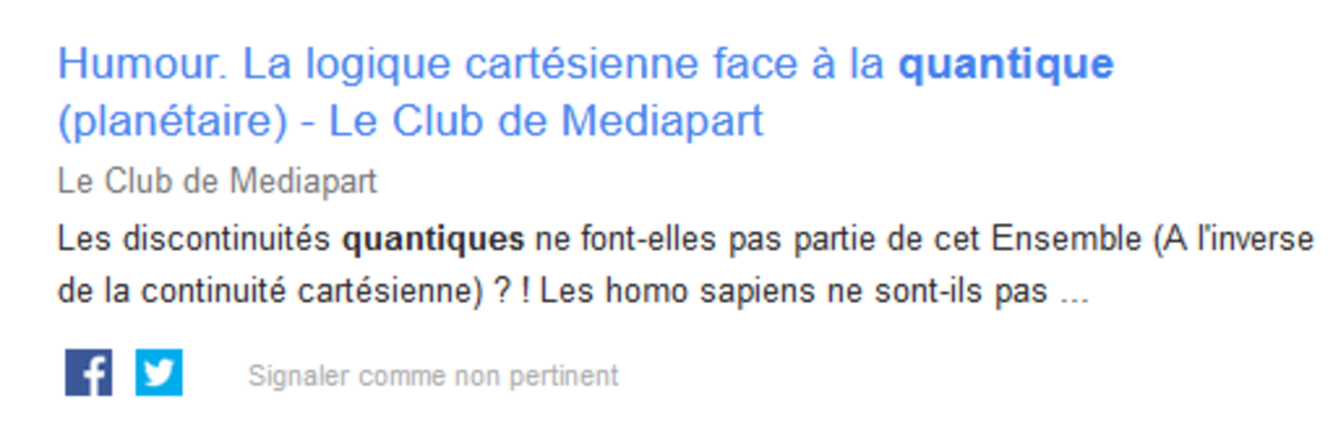 Quant Humour Humour. La logique cartésienne face à la quantique (planétaire) ! | Le Club