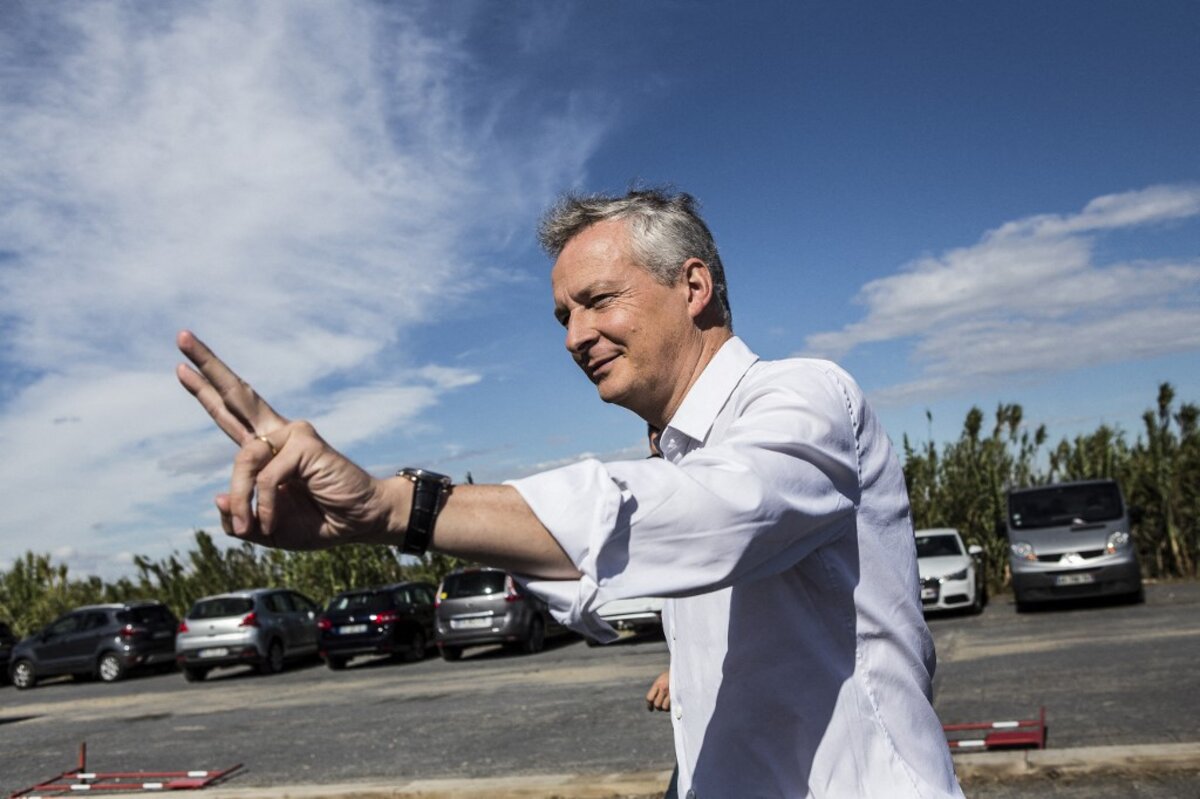 Bruno Le Maire à son meeting de lancement de la campagne des primaires Les Républicains. Sète, le 18 septembre 2016