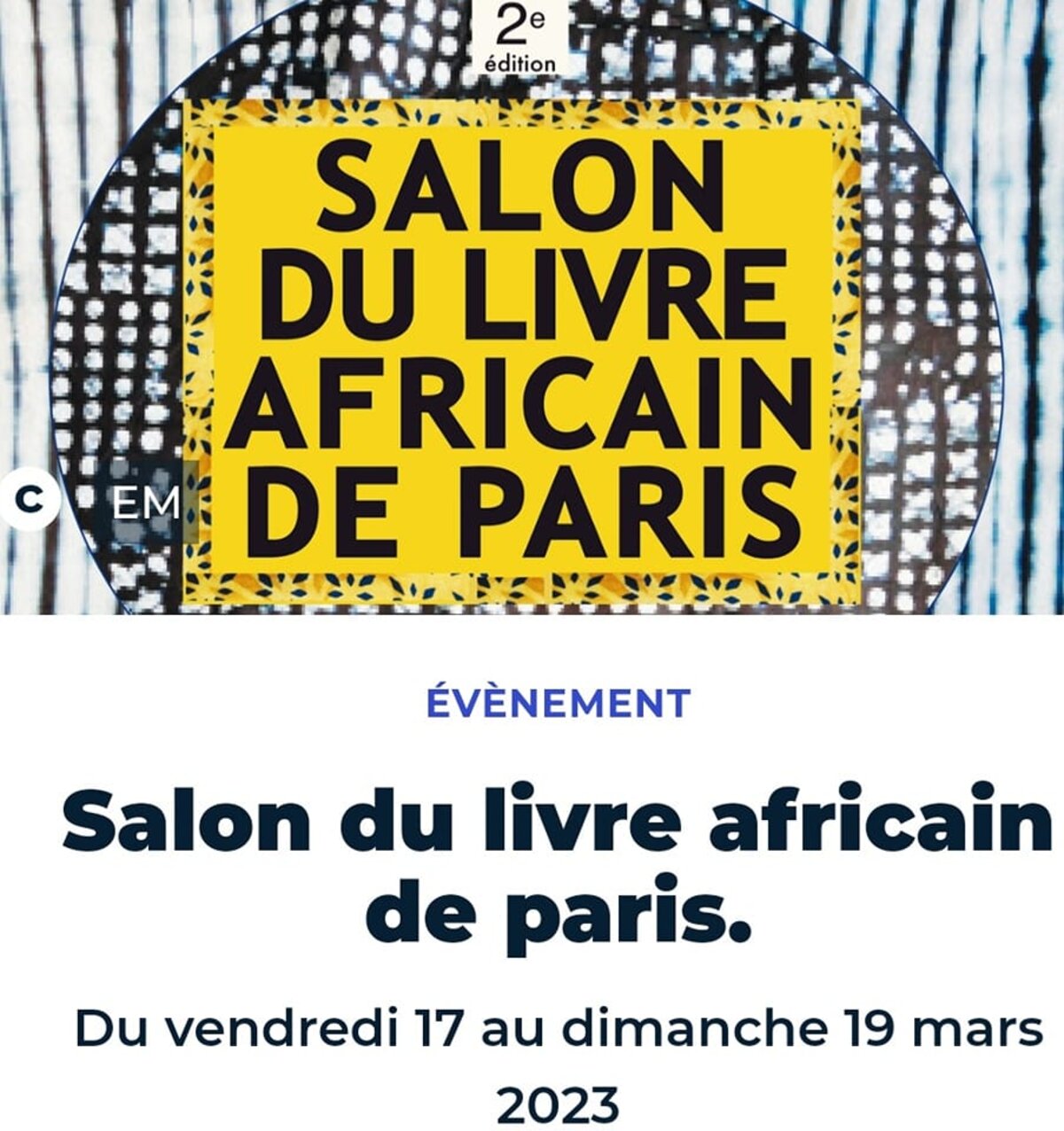 Quelle Est L année De Naissance D amadou Pix Salon livre africain, Paris" par Amadou Bal BA | Le Club