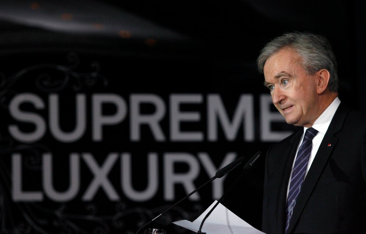 Bernard Arnault (L3), CEO of Moet Hennessy Louis Vuitton (MHLV