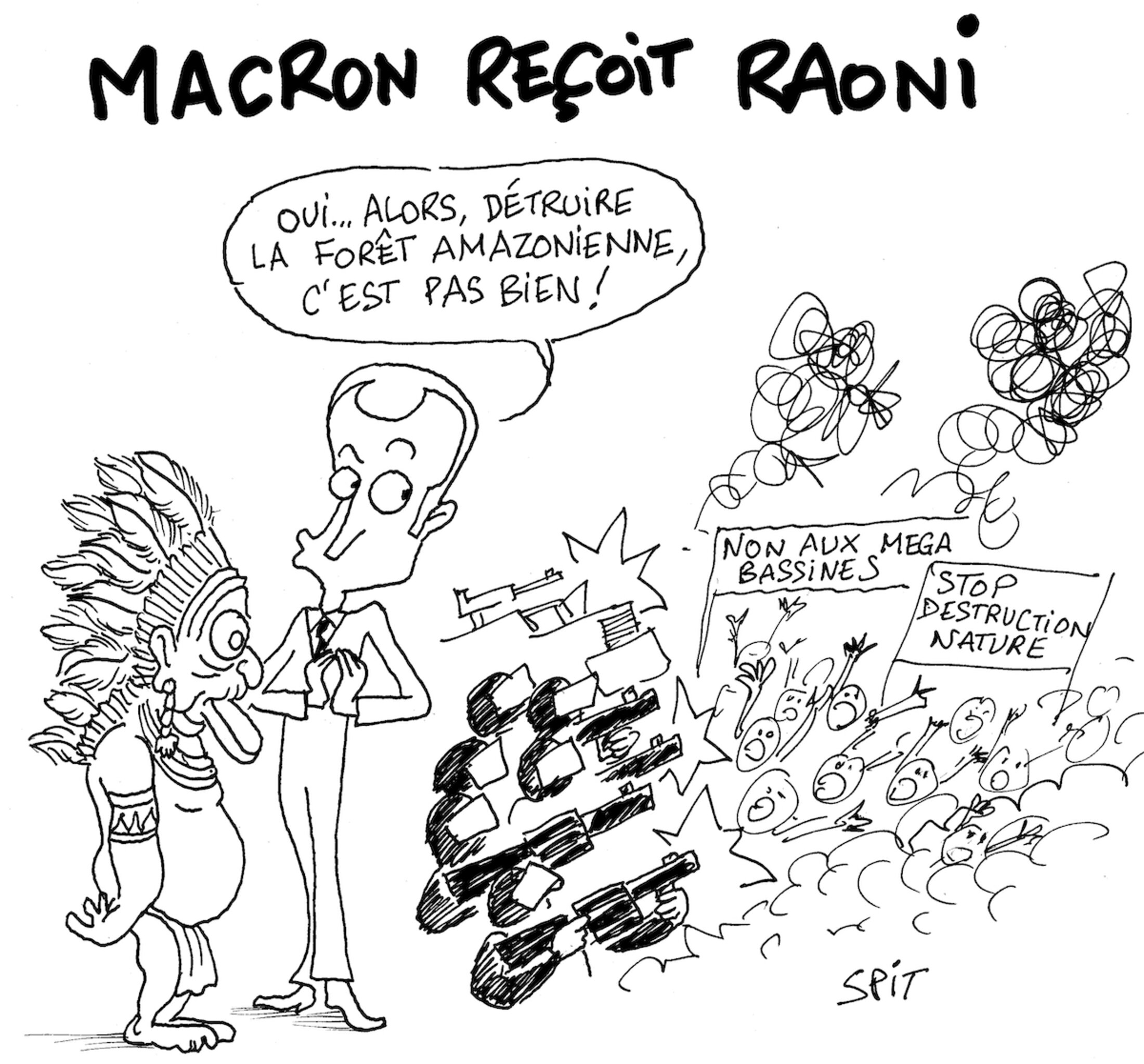 Macron Reçoit Le Chef Raoni Ii Le Club 