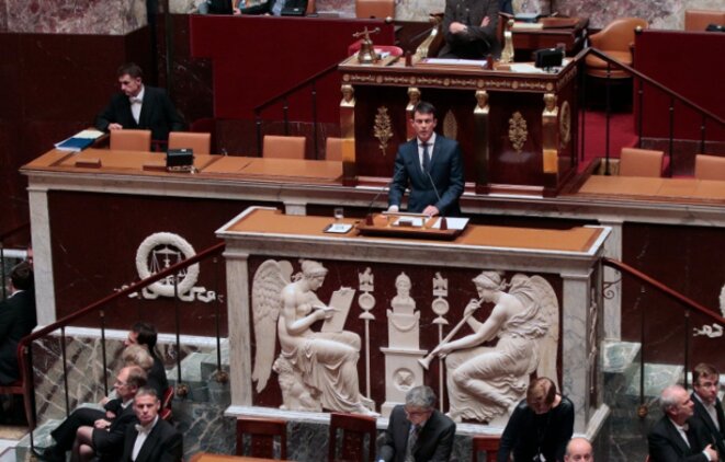 Manuel Valls à l'Assemblée, le 25 novembre. © Matignon Manuel Valls à l'Assemblée, le 25 novembre. © Matignon