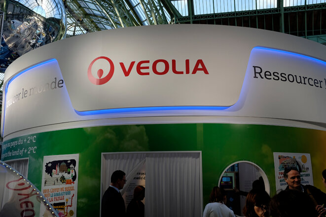 Le stand de Veolia © Jean de Peña du Collectif À-vif(s) Le stand de Veolia © Jean de Peña du Collectif À-vif(s)
