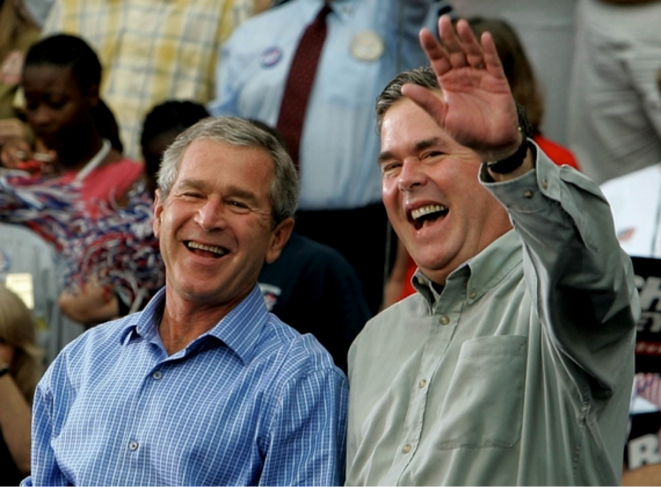 Les frères Bush, George & Jeb Les frères Bush, George & Jeb