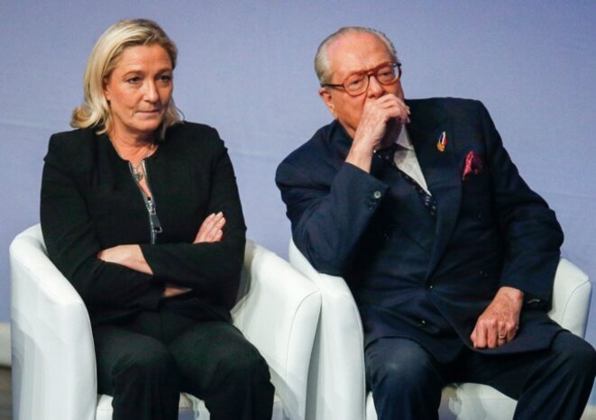 Les Le Pen lors du congrès du FN, en novembre 2014, à Lyon. © Reuters Les Le Pen lors du congrès du FN, en novembre 2014, à Lyon. © Reuters