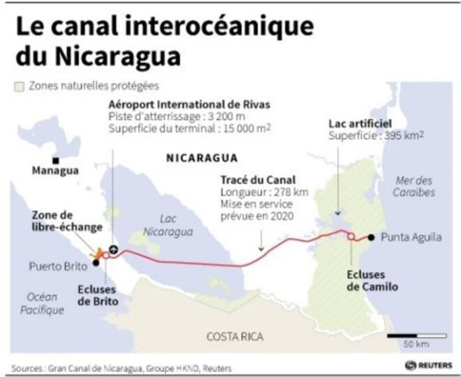 Canal Nicaragua © Reuters Canal Nicaragua © Reuters