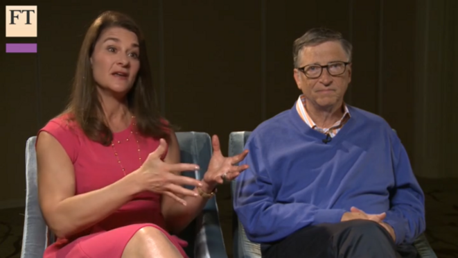 Bill et Melinda Gates, interview FT Bill et Melinda Gates, interview FT