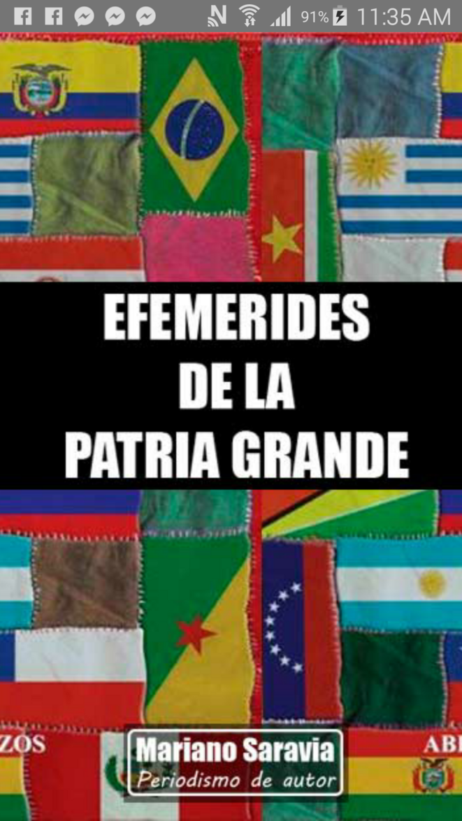 Efemerides de la Patria Grande. © Mariano Saravia. (Cordobà, Argentina). Efemerides de la Patria Grande. © Mariano Saravia. (Cordobà, Argentina).