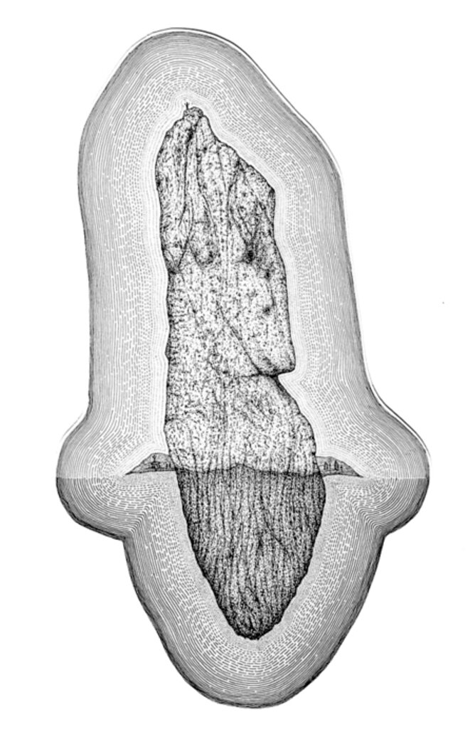 Grand menhir pommedeterrien de la Hûne, 2006 © Serge Paillard Grand menhir pommedeterrien de la Hûne, 2006 © Serge Paillard